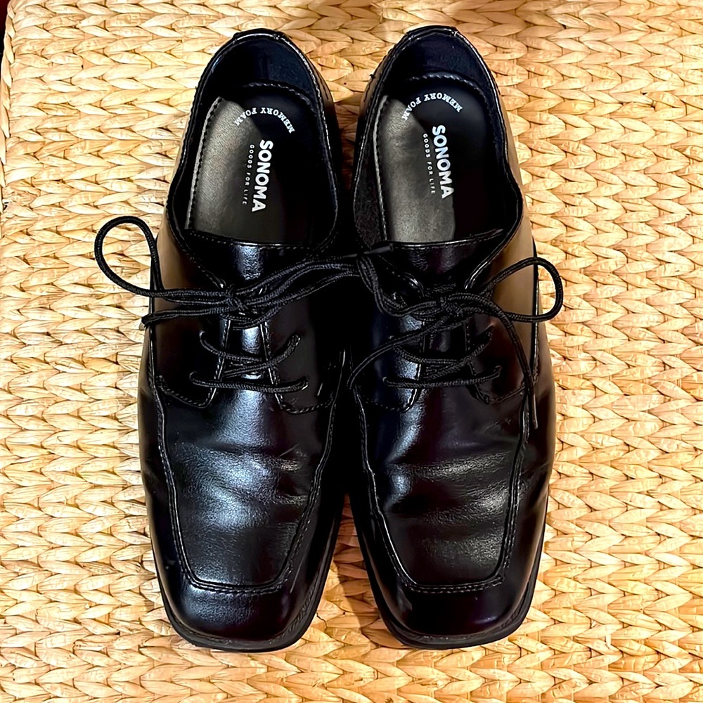 Sonoma Boys Black Dress Shoes
